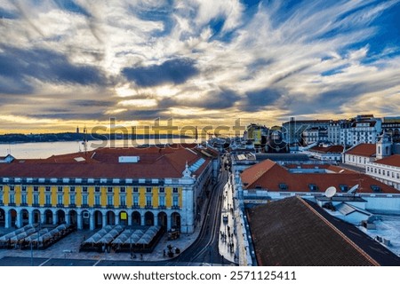 Similar – Image, Stock Photo April 25 bridge in Lisbon