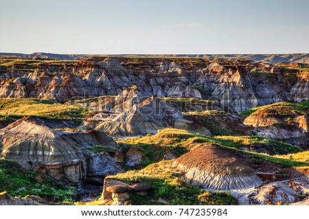 Similar – Image, Stock Photo Badlands in Alberta Canada