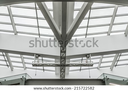 detail construction ceiling of office building