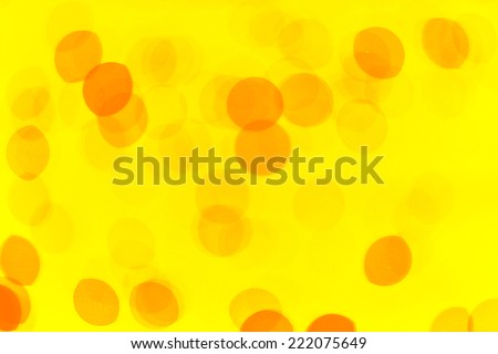 Abstract Water reflect light bokeh background. Orange yellow filter.