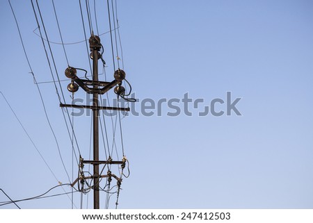 india power pole style in Pushkar, Rajasthan, India.