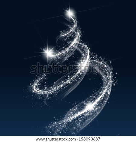 Similar – Image, Stock Photo Christmas tree in wave form