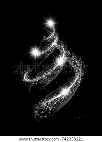 Similar – Image, Stock Photo Christmas tree in wave form