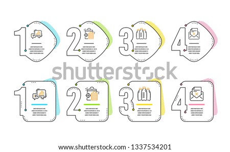 Seo shopping, Water bottles and Graph chart icons simple set. Reject letter sign. Analytics, Aqua drinks, Growth report. Delete mail. Business set. Infographic timeline. Line seo shopping icon