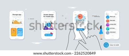 Metro map, Correct checkbox and Shield line icons for website, printing. Phone ui interface. Collection of Court building, Stress grows, Contactless payment icons. Phone repair, Web settings. Vector