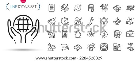 Pack of Checklist, Attention and Certificate diploma line icons. Include Organic tested, Co2, Timer pictogram icons. Copyright laptop, Graph phone, Stress signs. Feather signature. Vector