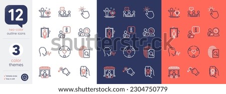 Set of Interview, Elevator and Breathing exercise line icons. Include Market buyer, Touchpoint, Drag drop icons. Winner cup, Award app, Inspect web elements. Inclusion, People chatting. Vector