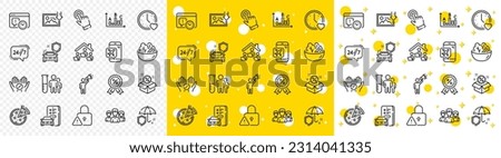 Outline Discount medal, Flight mode and Cursor line icons pack for web with Download photo, Pizza, Car secure line icon. Sale, Car registration, Survey results pictogram icon. Dating. Vector