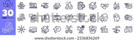 Clipboard, Euro rate and Square meter line icons pack. Time management, Windmill turbine, Energy inflation web icon. Recovery hdd, Fire energy, Scissors pictogram. Cough. Design with pen tool. Vector