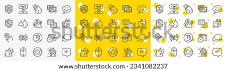 Outline Grocery basket, Cursor and Calendar time line icons pack for web with Messenger, Waterproof, Bitcoin system line icon. Smile, Scroll down, Loyalty star pictogram icon. Vector