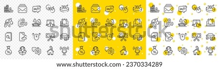 Outline Inventory, Delivery service and Microphone line icons pack for web with Buy car, Swipe up, Petrol station line icon. Smartphone cloud, Journey, 360 degree pictogram icon. Loan. Vector