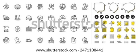 Set of Wholesale goods, Parking garage and Car charging line icons for web app. Design elements, Social media icons. 48 hours, Parking place, Lighthouse icons. Vector