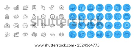 Cursor, 5g cloud and Video conference line icons pack. Star, Time management, Fake news web icon. Hearing, Timer, 24 hours pictogram. Insurance medal, Eco power, Contactless payment. Vector