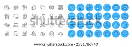 Quick tips, New message and Star line icons pack. Reminder, Messenger, Binary code web icon. Cut tax, Hypoallergenic tested, Lightning bolt pictogram. 360 degrees, Charging time, Table lamp. Vector