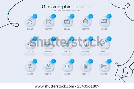 Set of Night cream, Calculator and 5g internet line icons for web app. Augmented reality, Face biometrics, Remove team icons. Mental conundrum, Lock, Mental health signs. Truck parking. Vector