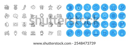 Santa sack, Smile chat and Upload file line icons pack. Latte coffee, Article, No alcohol web icon. Calendar, Delivery warning, Grill pictogram. Shopping bags, Horizontal chart, Checklist. Vector