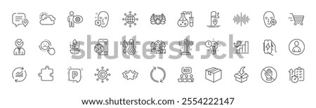 Charging app, Moving service and Chat bubble line icons. Pack of Timer, Sunny weather, Growth chart icon. Dislike, Vacancy, Time management pictogram. Problem skin, Delivery shopping. Vector