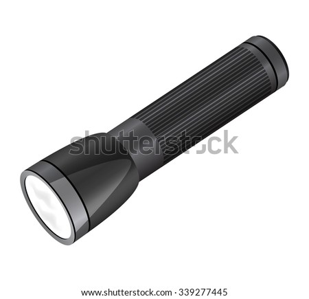 Pocket Flashlight isolated on a white background