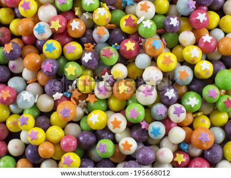 Holiday background with sweet colorful candies