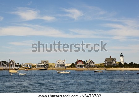 houses in cape cod, hyannis port, massachusetts, usa.