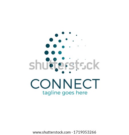 Connect Dot Sphere Logo Letter C