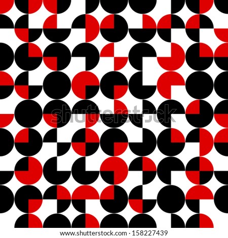 seamless pattern of circles.abstract geometric background.vector ...