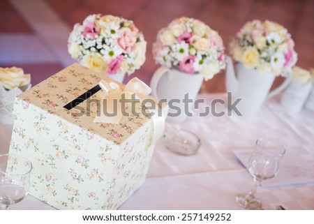 Wedding money box. Wedding envelope box, wedding table decoration.