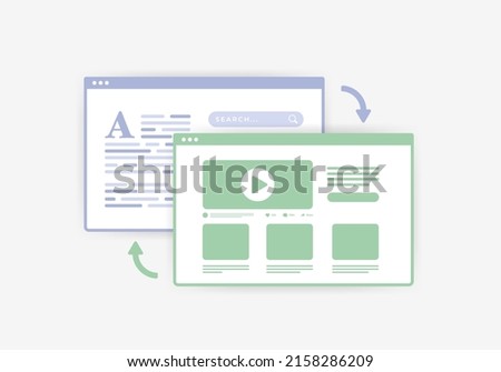 Backlink - link building website seo strategy concept for increase traffic and domain trust. Off-Page SEO Optimization Backlinks Outreach checker vector illustration in flat design