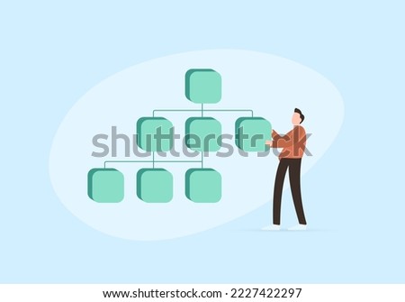 Sitemap vector illustration. Build and Submit website XML map with lists the URLs for a web site. SEO sitemap - search engine optimization business web page concept