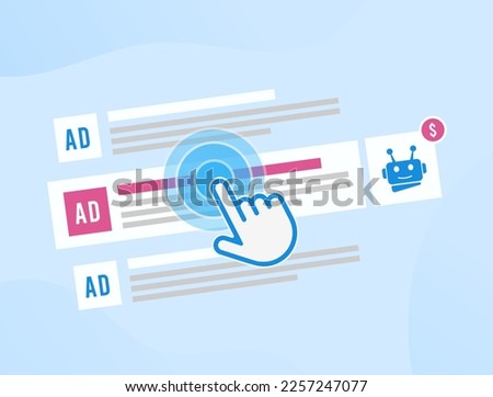 AI technology in advertising - optimization of digital e-commerce business concept. AI-driven online advertising campaign with dynamic pricing strategies and ai-based pricing, marketing automation