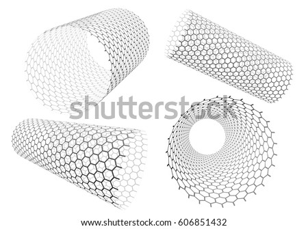 hexagonal mesh pipe like carbon nanotube