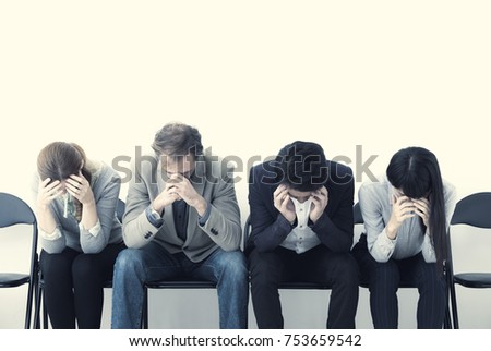 Disappointed men and women. Foto stock © 