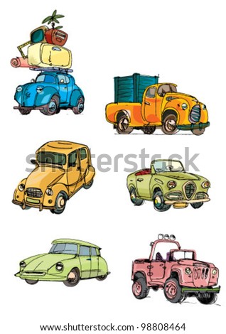 car group - cartoon