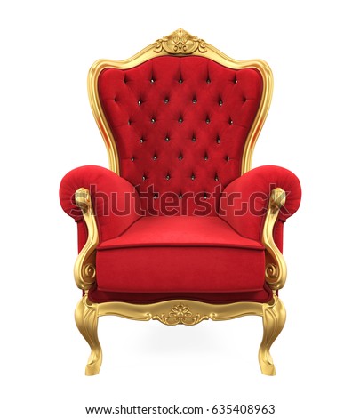 Similar – Image, Stock Photo An old red armchair with floral pattern stands in an old rotting room of a lost place. What a pity.