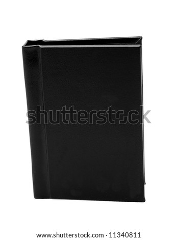 large black book isolated on white