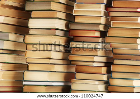 old books, close up