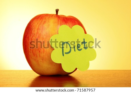 Apple with \
