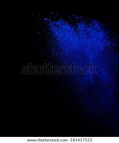 Flour on dark blue background