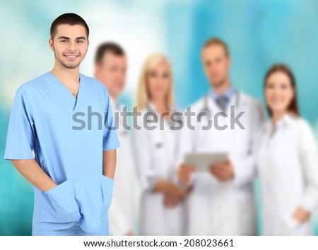Medical workers in hospital