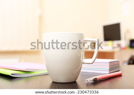 Cup of tea in office