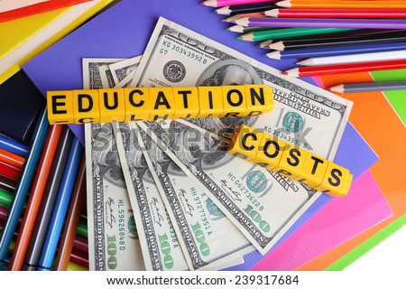 Education costs concept