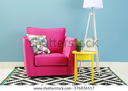 Similar – Image, Stock Photo Simple seating furniture (detail)