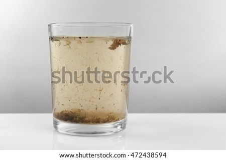 Similar – Image, Stock Photo Contaminated brown water in a pond in nature