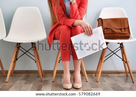 Similar – Image, Stock Photo Young woman waiting for subway train in New York City