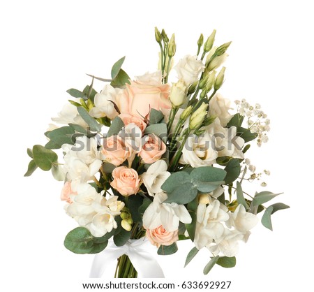 Similar – Image, Stock Photo Beautiful eustoma flowers bouquet on orange