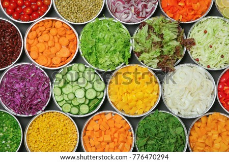 Similar – Image, Stock Photo Vegan buffet Vegan diet