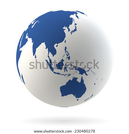 Highly detailed Earth globe