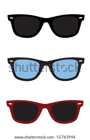 Retro Sunglasses Stock Vector Illustration 55763944 : Shutterstock