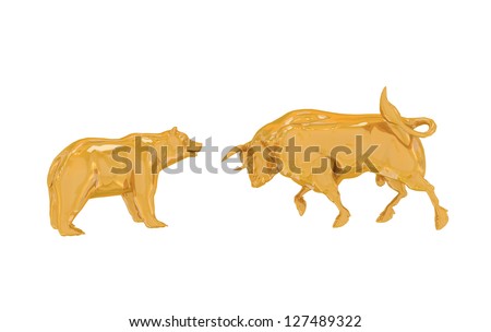 Golden bull and bear
