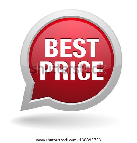 Red Best Price Speech Bubble Stock Vector Illustration 138893753 ...